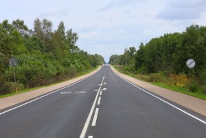 В Псковской области завершен ремонт 7 км трассы Остров – Вышгородок – граница с Латвийской Республикой